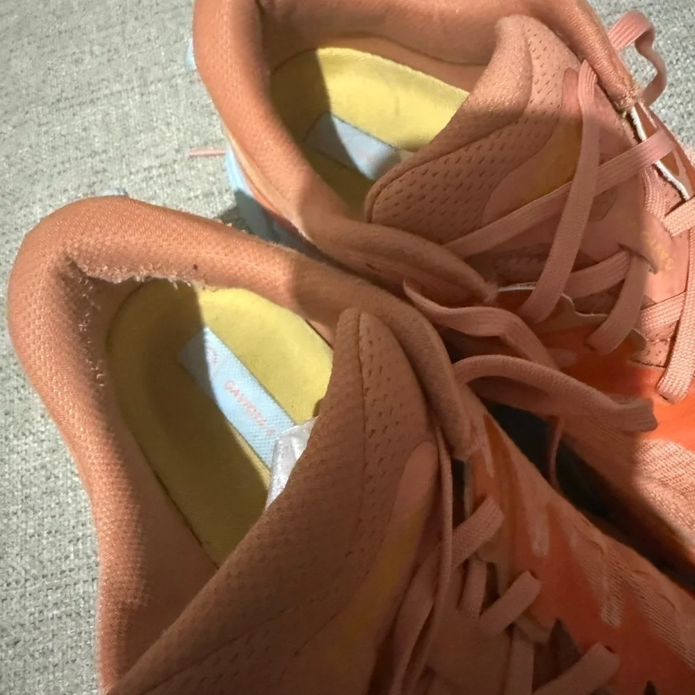 Hoka Women's Orange and Blue Athletic Shoes